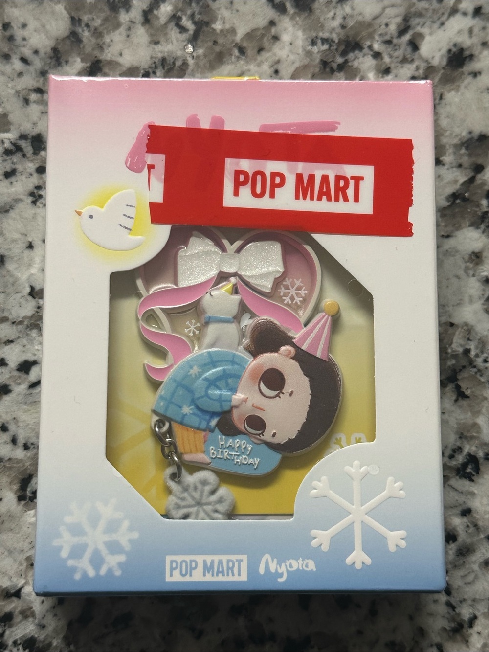 POP MART Nyota Birthday Gift - Pink, Blue, White
